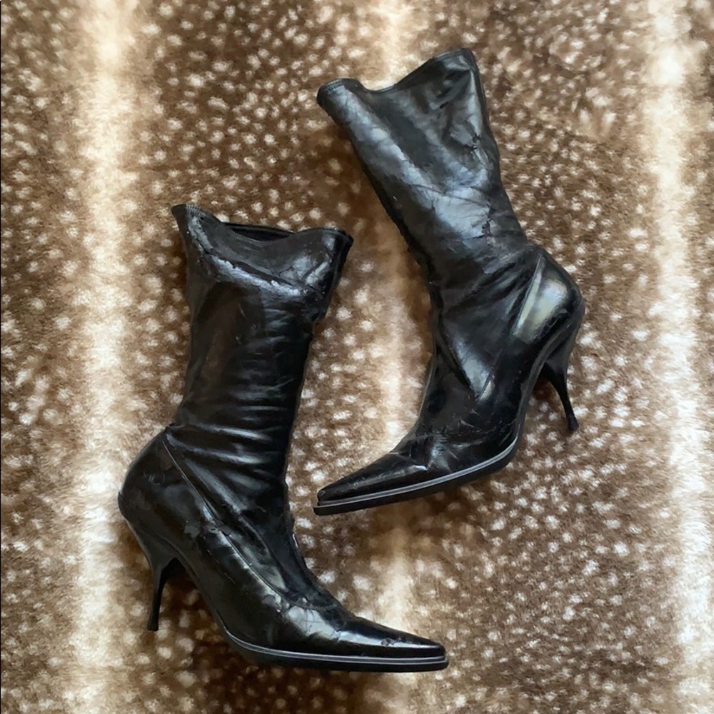Miu Miu stiletto heel boot size 40